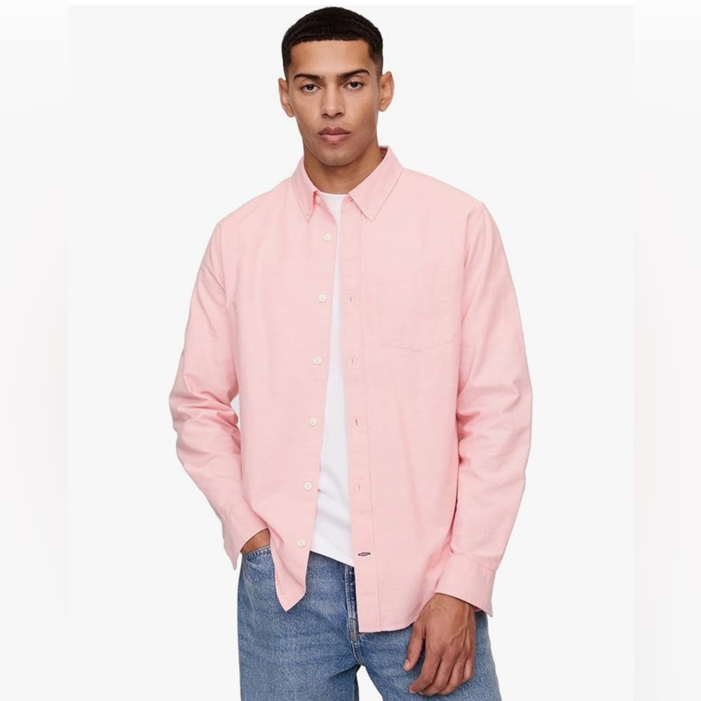 GAP Men's Long Sleeve Oxford Button Down Shirt - Picture 1 of 10